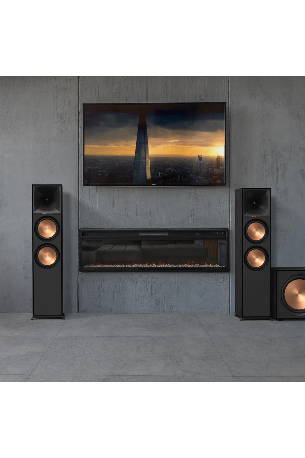 Klipsch Reference R-800F Kule Tipi Hoparlör Siyah