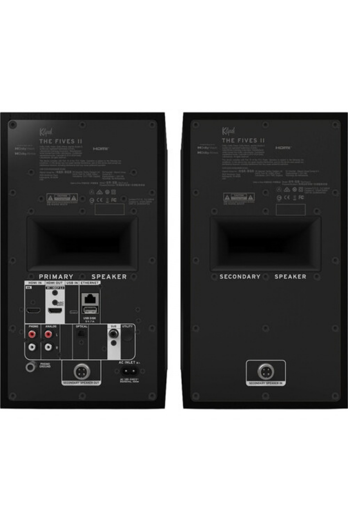 Klipsch The Fives II Aktif Raf Tipi Hoparlör Ebony