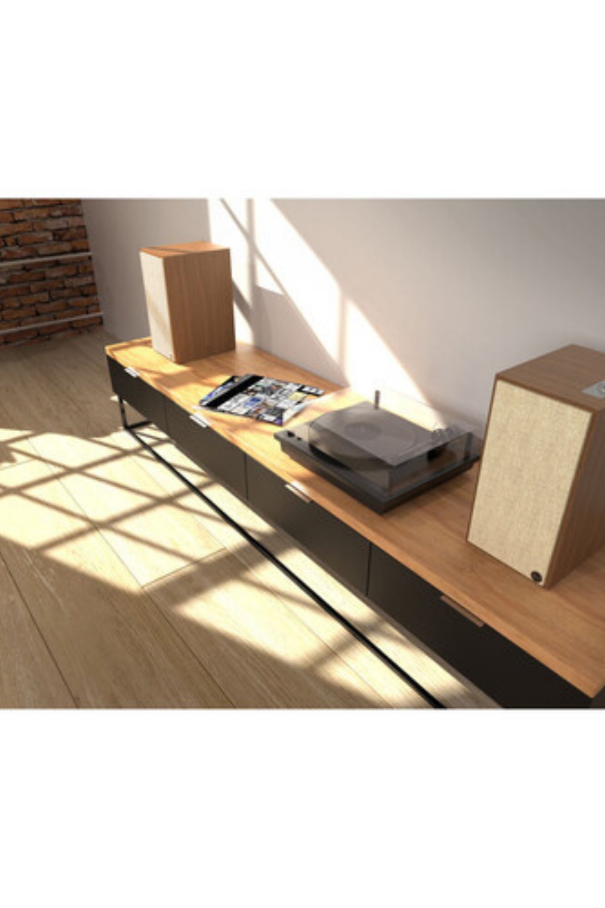 Klipsch The Sevens Ceviz Aktif Kablosuz Raf Tipi Hoparlör