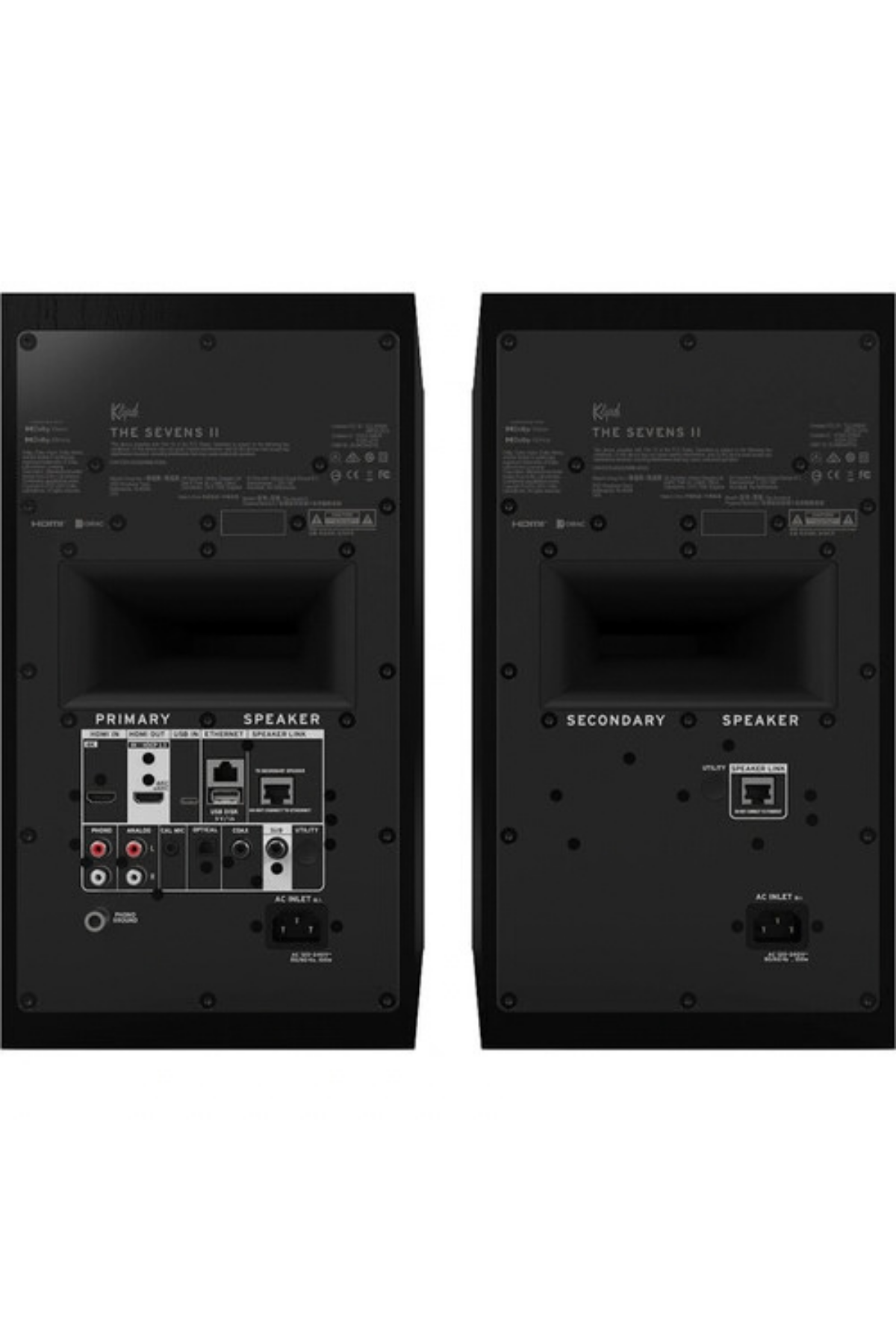Klipsch The Sevens II Aktif Raf Tipi Hoparlör Black