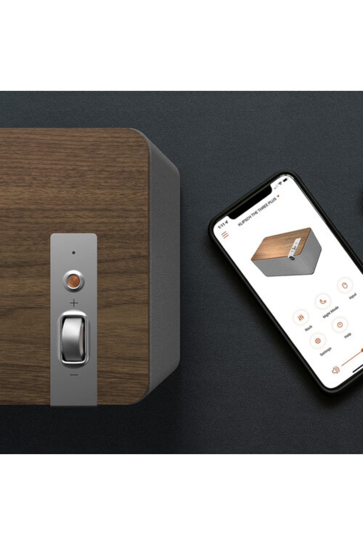 Klipsch The Three Plus Bluetooth Hoparlör Ceviz