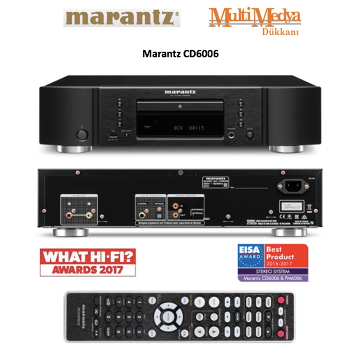 Marantz CD6006 Siyah CD Çalar