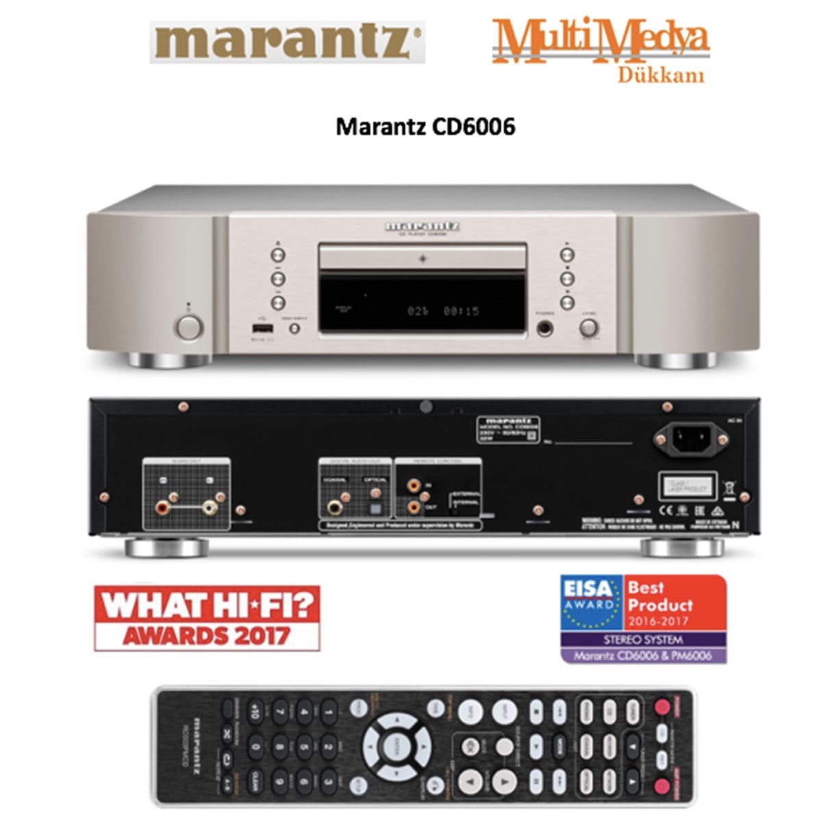 Marantz CD6006 Gümüş CD Çalar