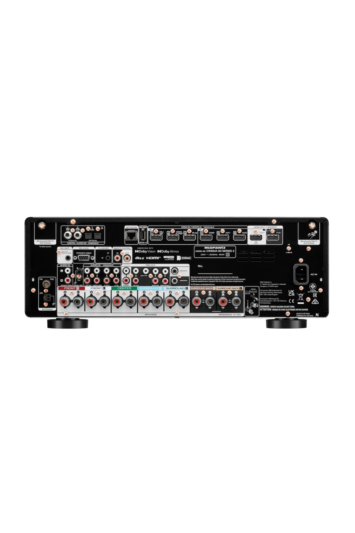 Marantz CINEMA 60 DAB Series 2 A/V Receiver Black