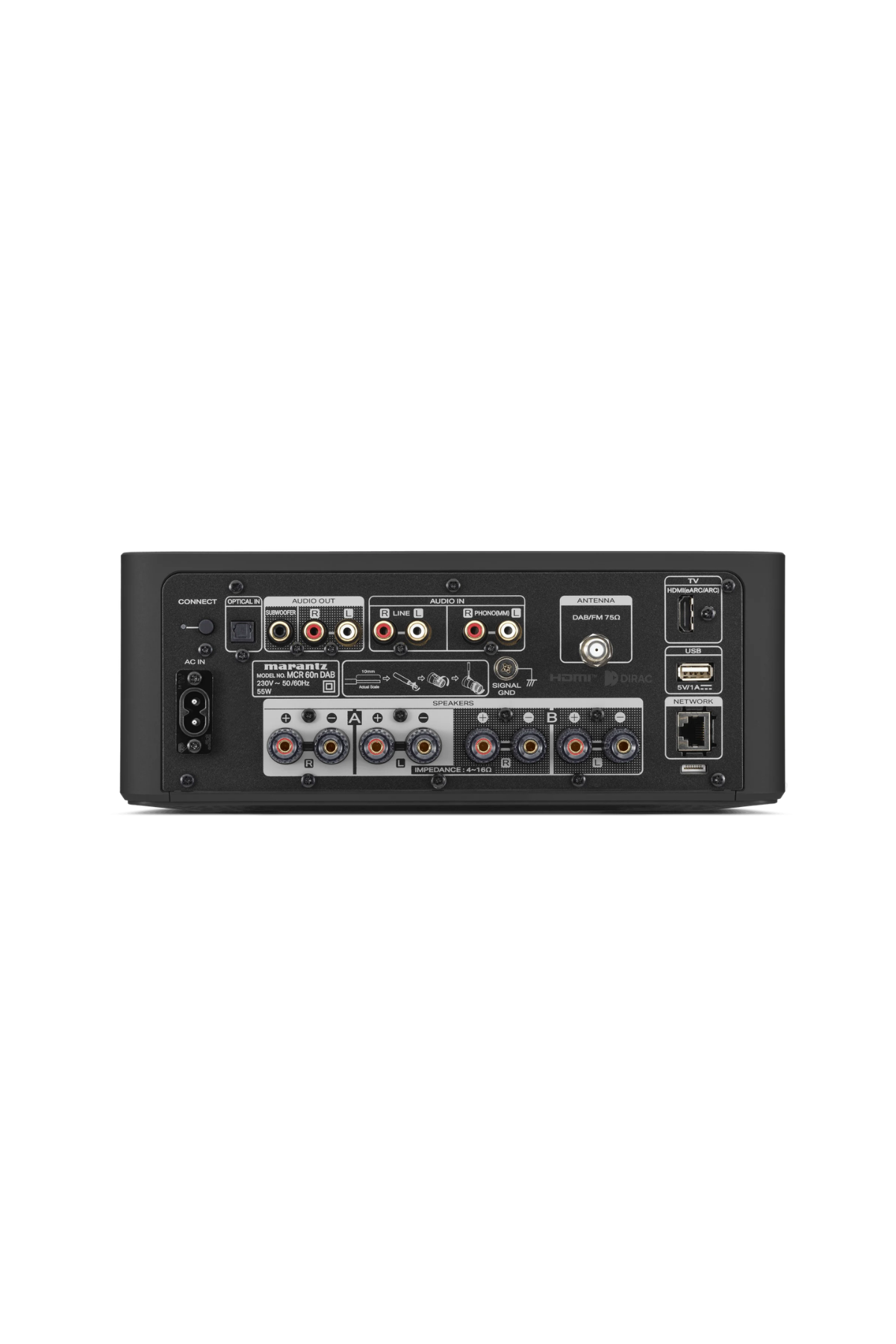 Marantz MCR 60n DAB Hi-Fi Sistem Black