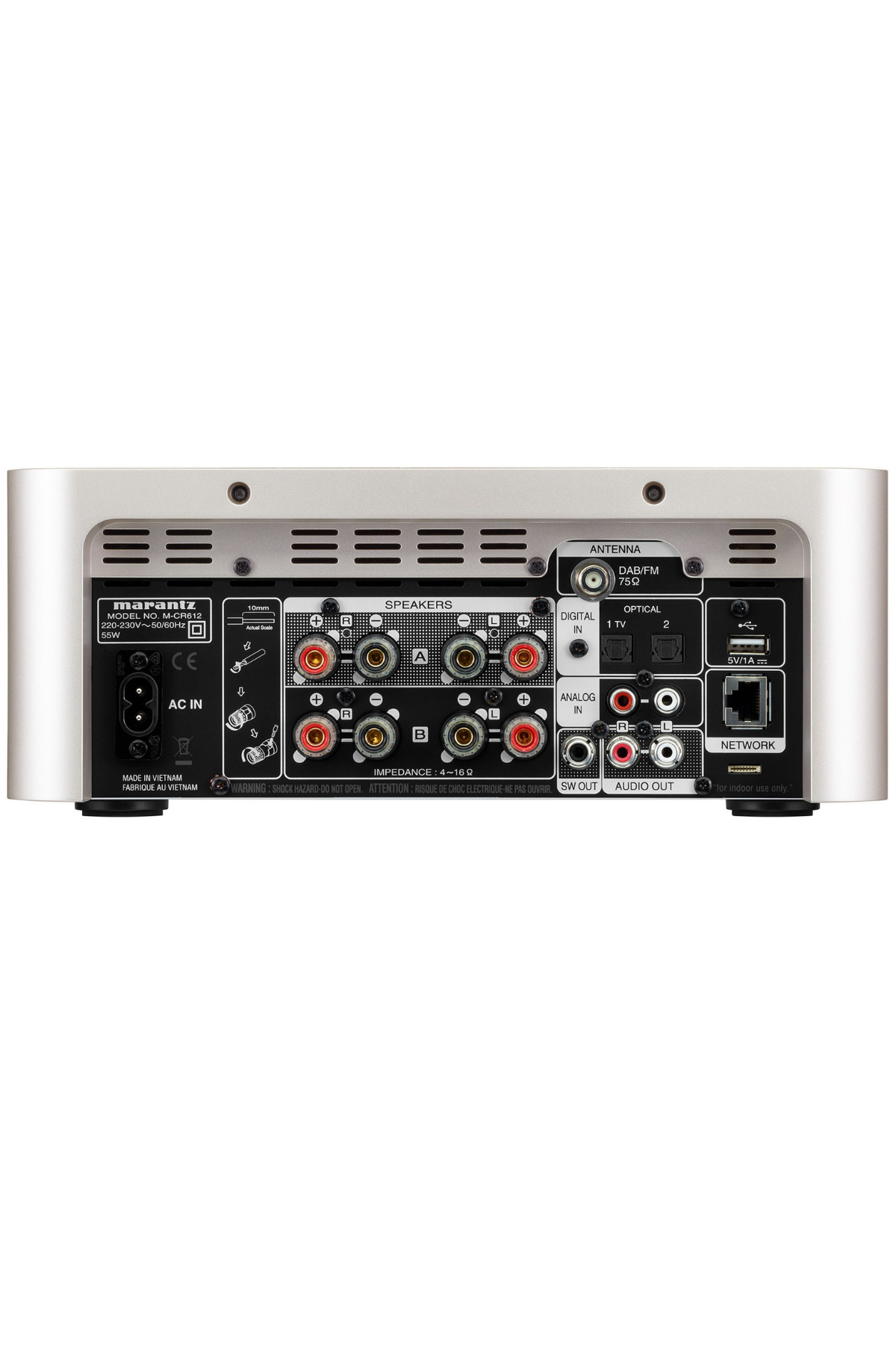 Marantz Melody M-CR612 Gümüş Stereo Amplifikatör