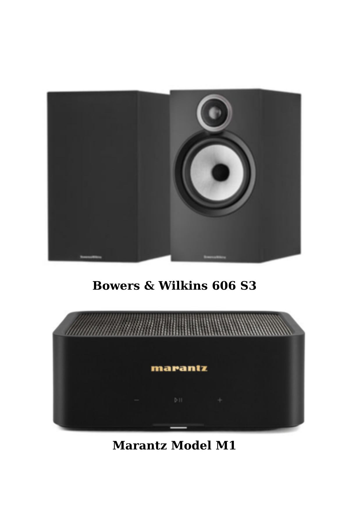 Marantz Model M1 + B&W 606 S3 Siyah Müzik Sistemi