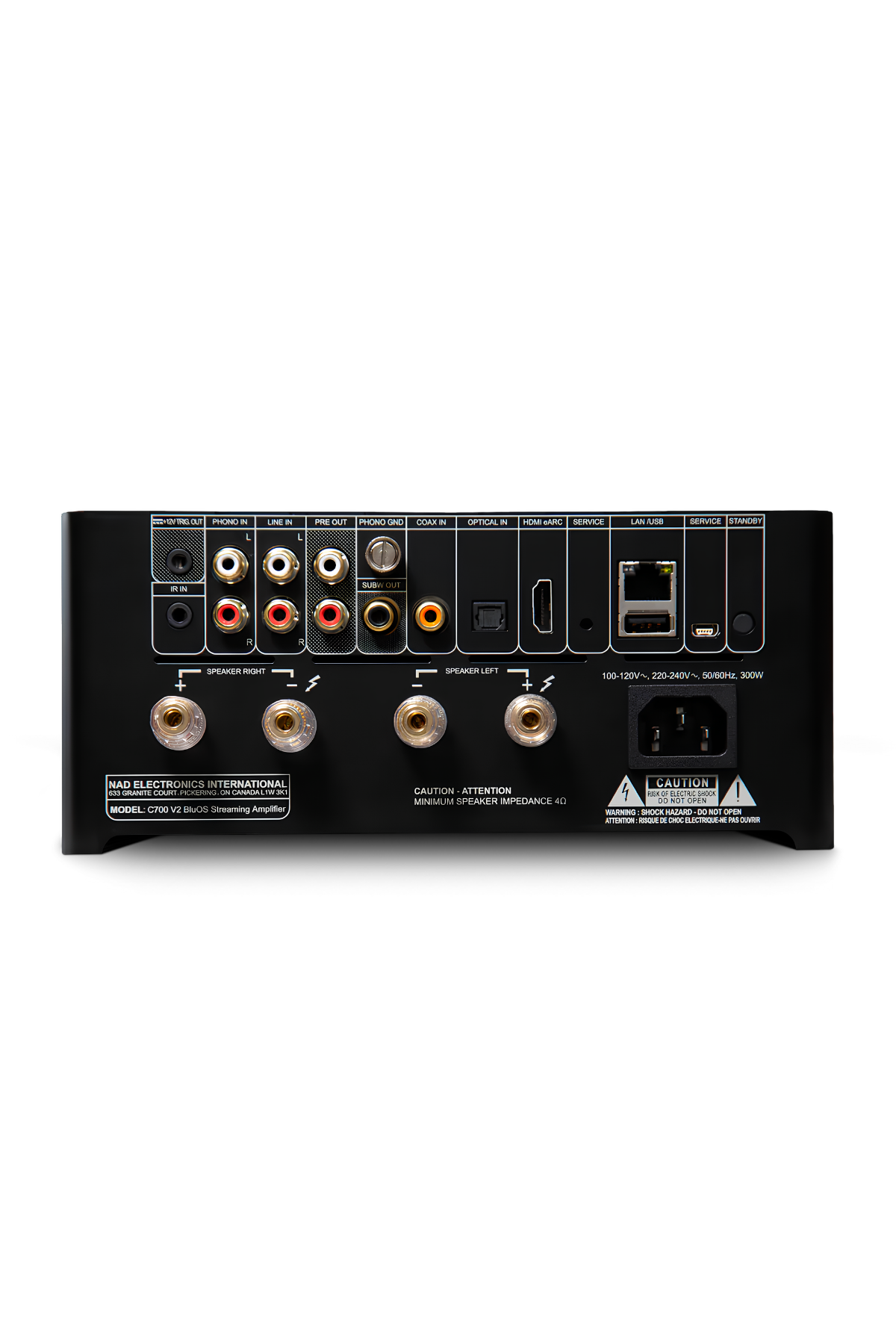 NAD C 700 V2 BluOS Streaming Amplifikatör