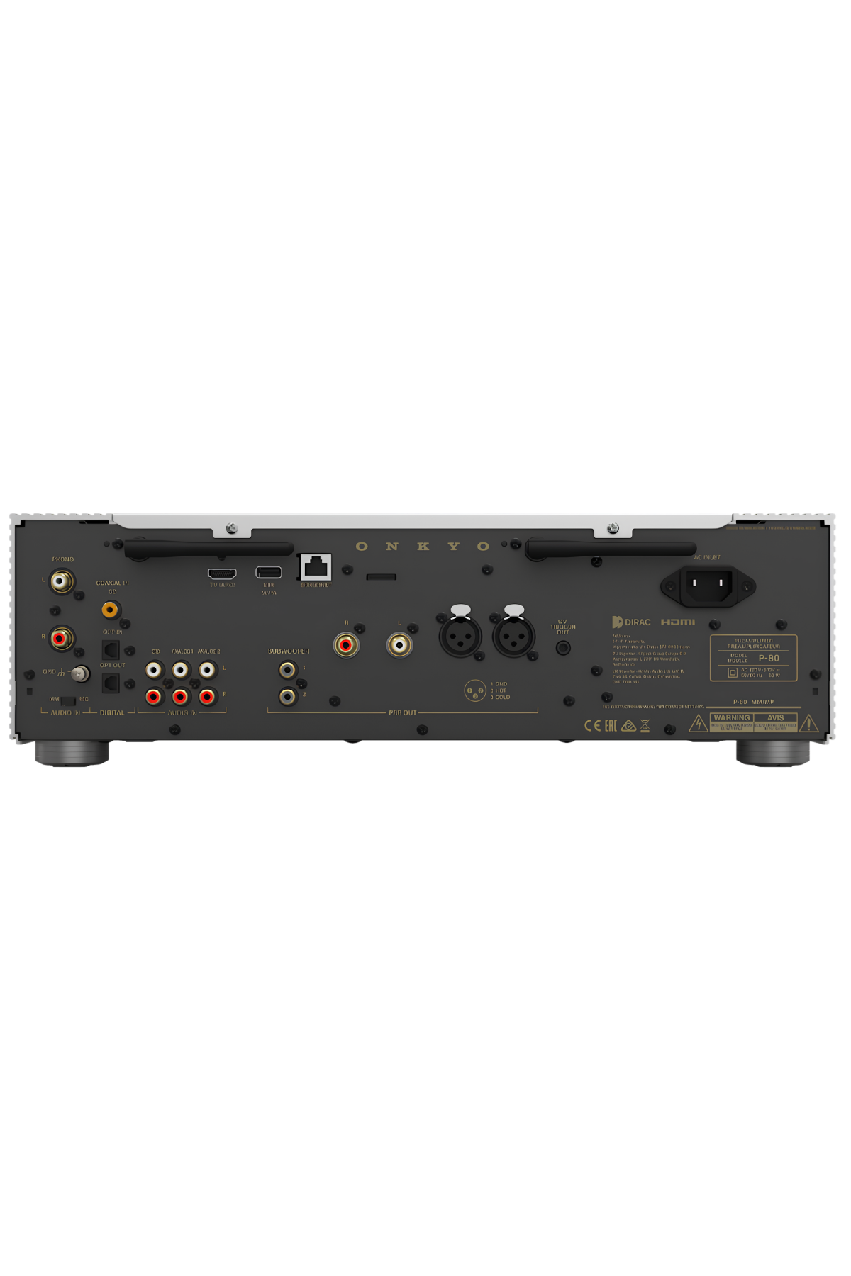 Onkyo P-80 Network Stereo Pre-Amplifikatör Silver