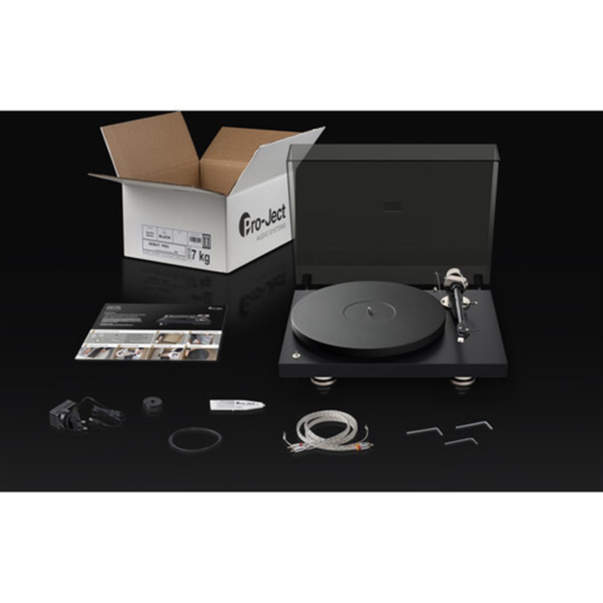 Pro-Ject Audio Debut Pro Pick It Pro İğneli Satin Siyah Pikap