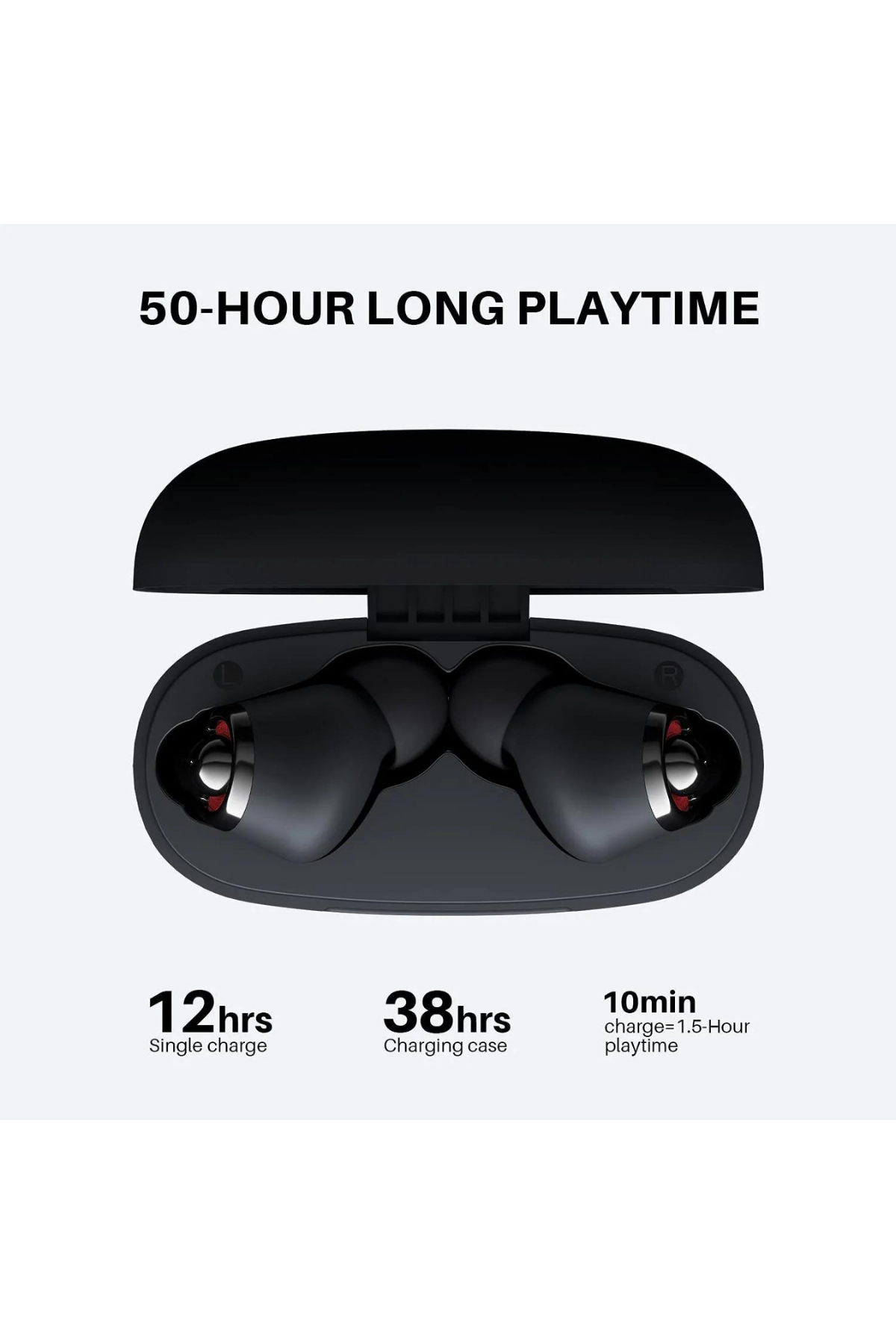 Tribit FlyBuds C1 Kablosuz Mikrofonlu Kulaklık Siyah