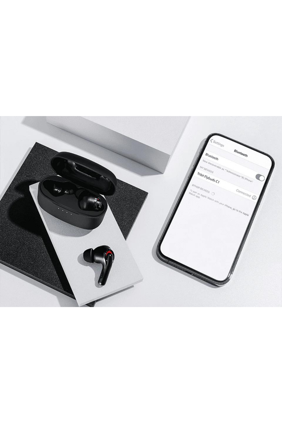 Tribit FlyBuds C1 Kablosuz Mikrofonlu Kulaklık Siyah