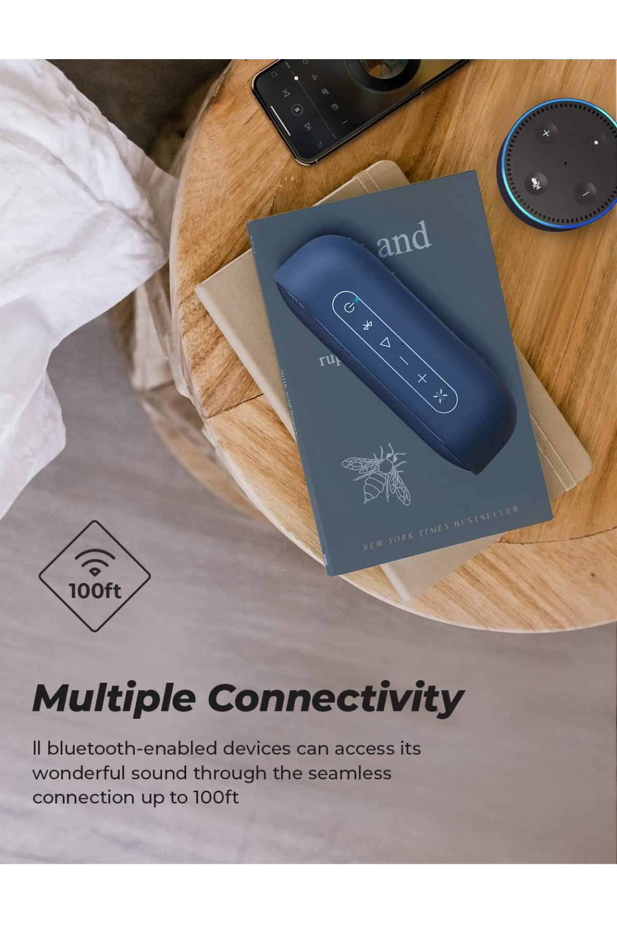 Tribit MaxSound Plus Taşınabilir Bluetooth Hoparlör Mavi