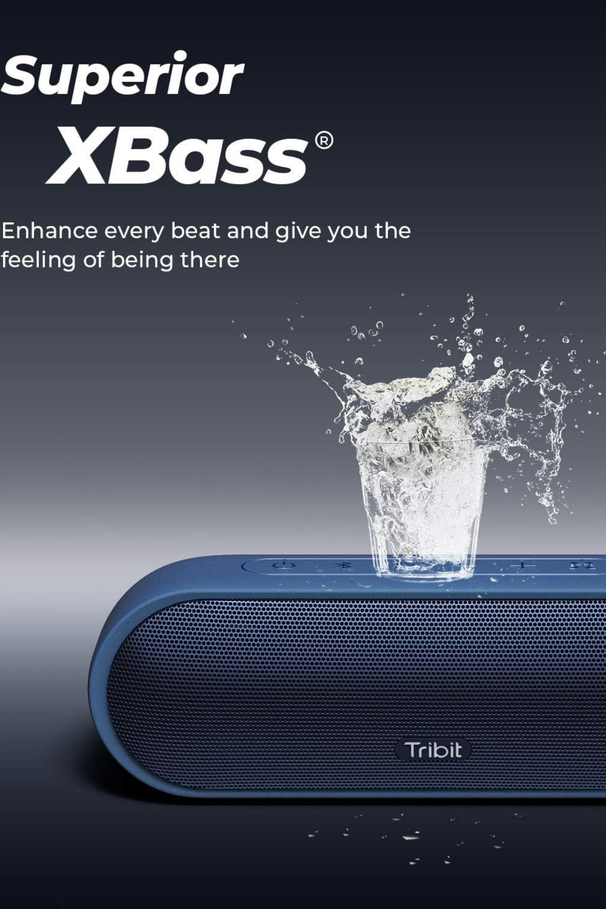 Tribit MaxSound Plus Taşınabilir Bluetooth Hoparlör Mavi