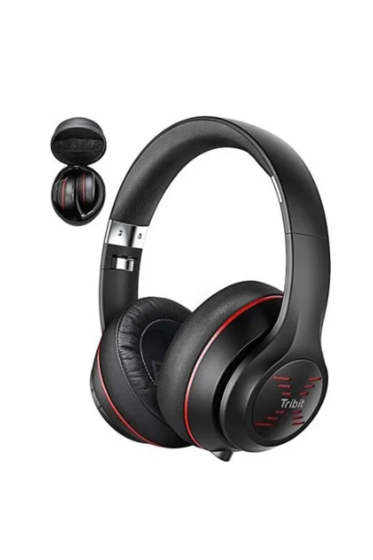 Tribit XFree Tune Mikrofonlu Kulak Üstü Bluetooth Kulaklık Kırmızı