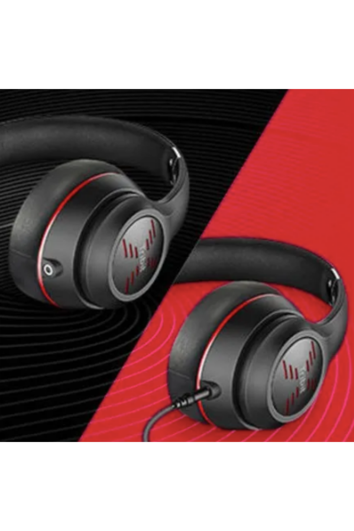 Tribit XFree Tune Mikrofonlu Kulak Üstü Bluetooth Kulaklık Kırmızı