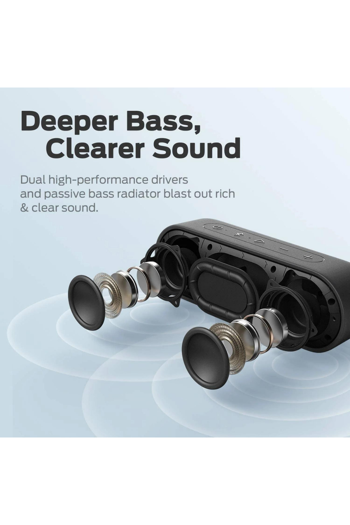 Tribit XSound Go Taşınabilir Bluetooth Hoparlör Siyah