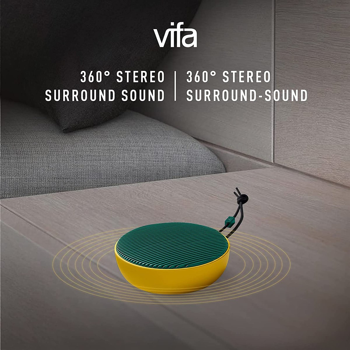 Vifa City Green Lemon Taşınabilir Bluetooth Hoparlör