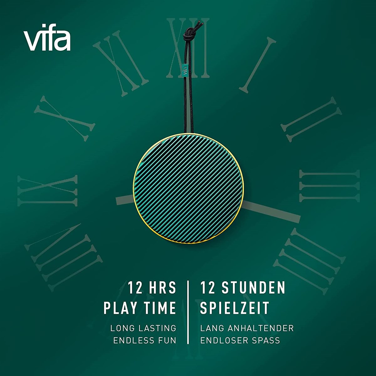 Vifa City Green Lemon Taşınabilir Bluetooth Hoparlör