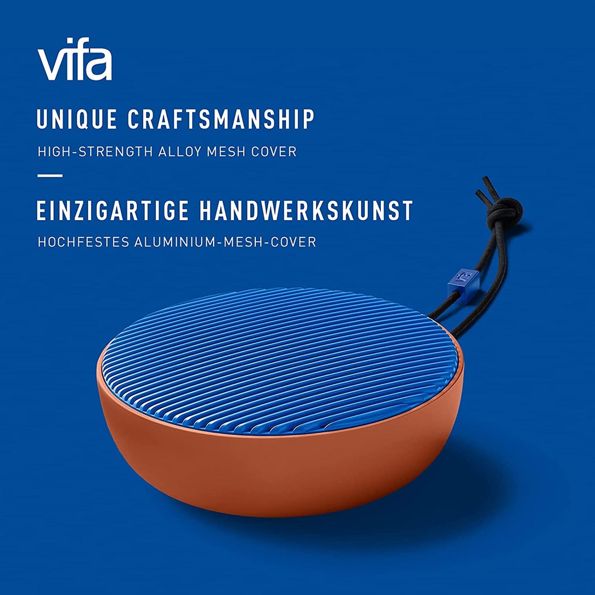 Vifa City Terracotta Blue Taşınabilir Bluetooth Hoparlör