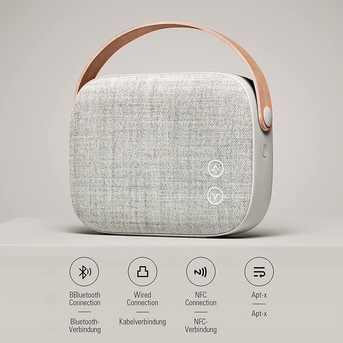 Vifa Helsinki SandStone Grey Taşınabilir Bluetooth Hoparlör