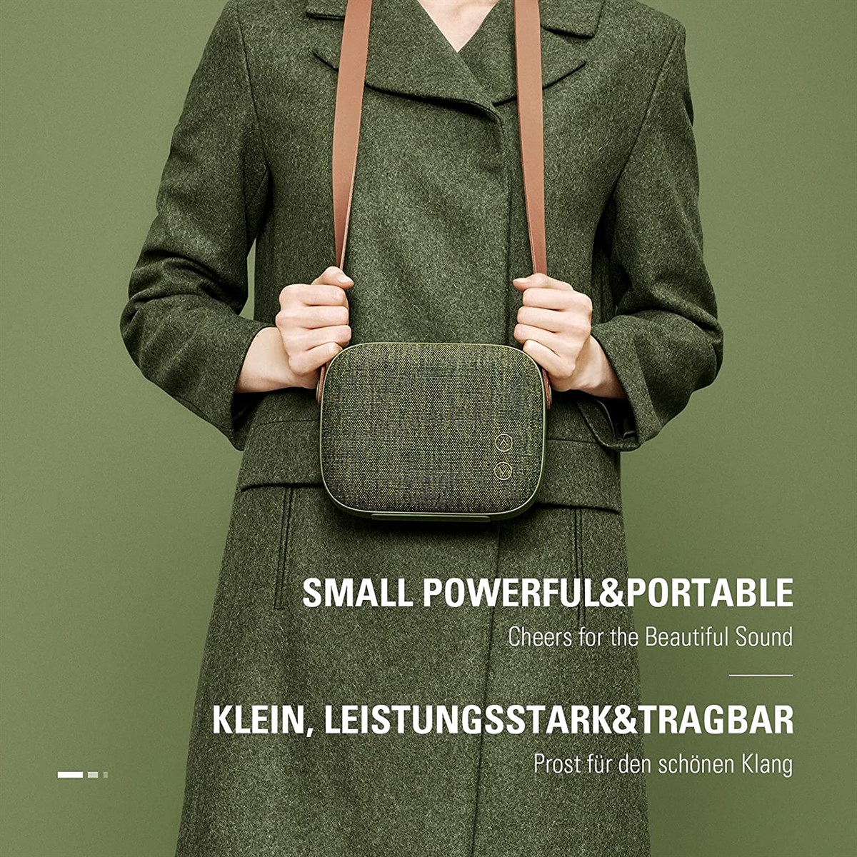 Vifa Helsinki Willow Green Taşınabilir Bluetooth Hoparlör