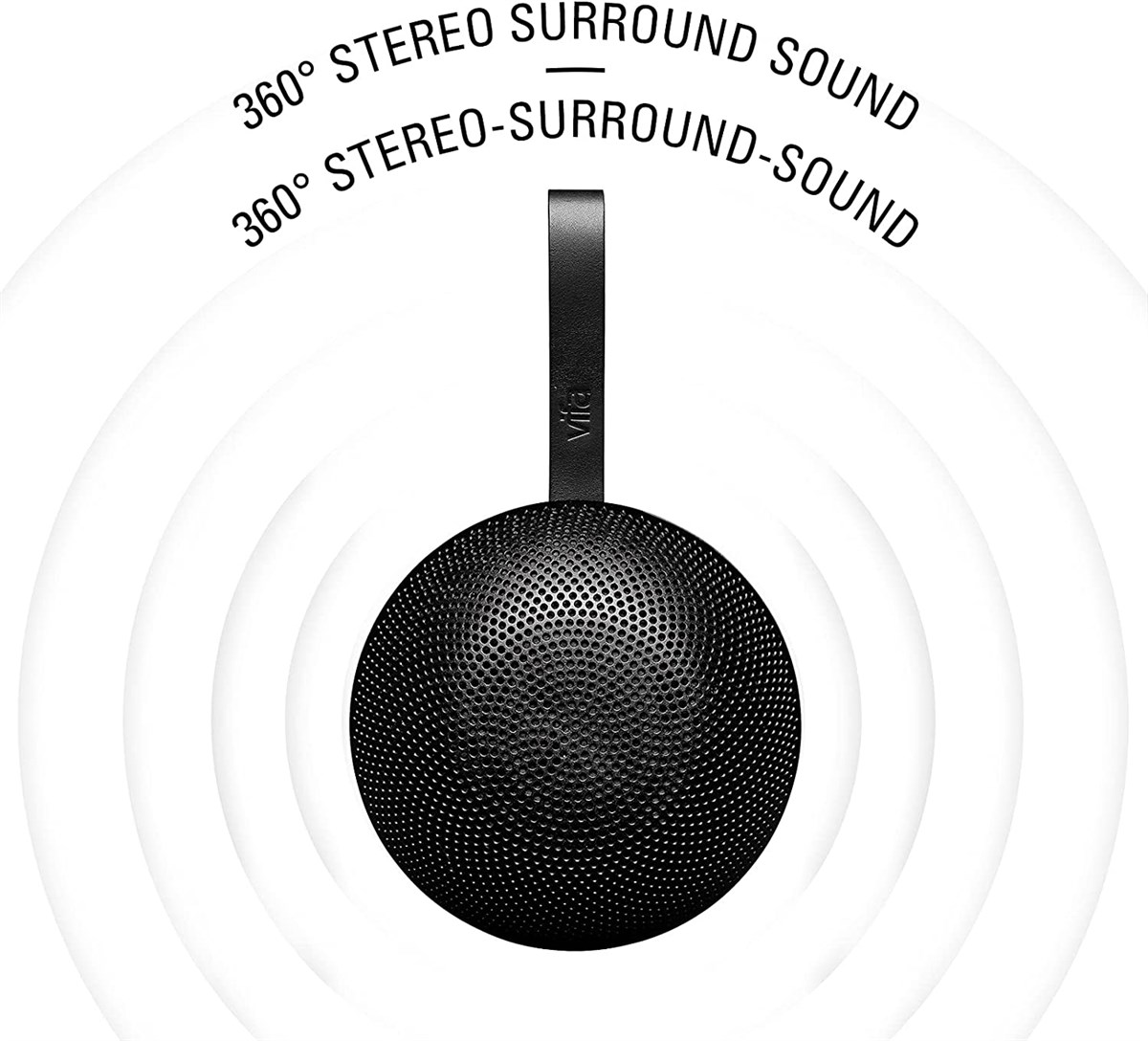 Vifa Reykjavik LavaStone Black Taşınabilir Bluetooth Hoparlör