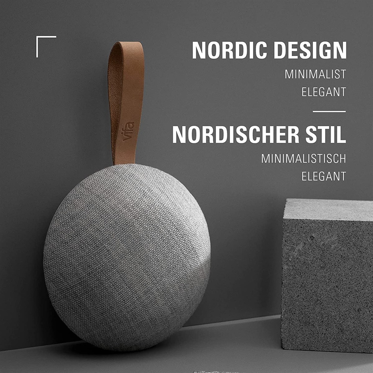 Vifa Reykjavik SandStone Grey Taşınabilir Bluetooth Hoparlör