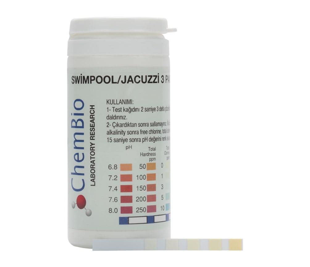 Swimming Pool Test Strips - 3 Pad