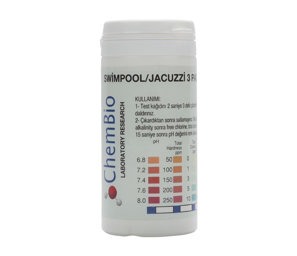 Swimming Pool Test Strips - 3 Pad