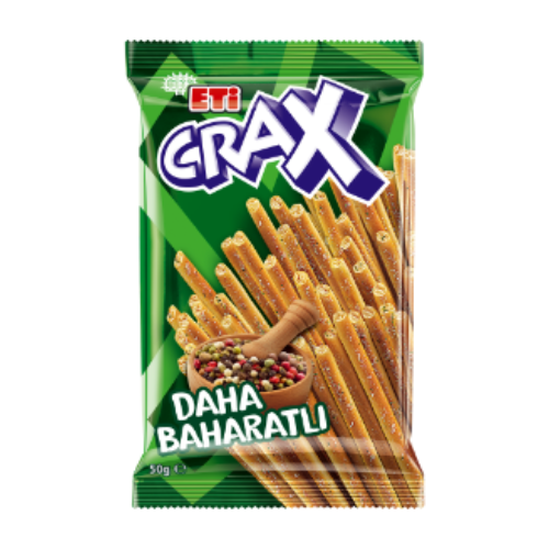 Eti Crax Spicy Stick Crackers 50 gr
