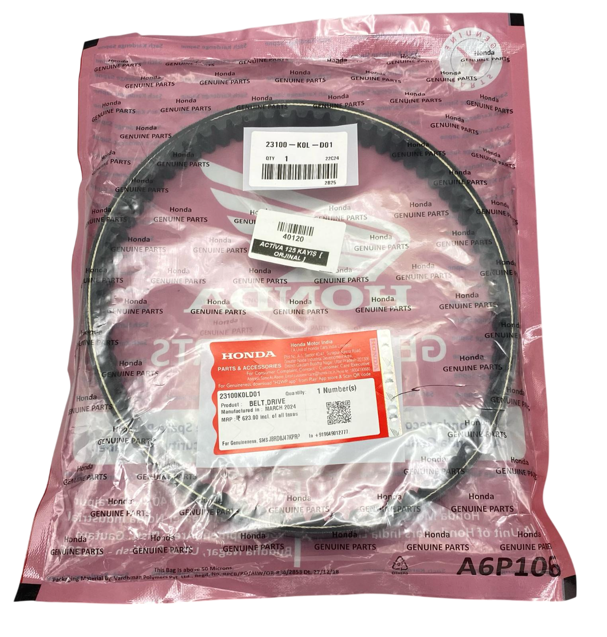 ACTİVA 125 KAYIŞ  [ ORJINAL ]