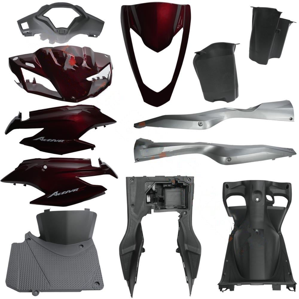 ACTİVA S KAPORTA SET ESKİ MODEL  [ BORDO ]