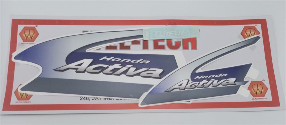 ACTİVA STİCKER SİYAH/MAVİ