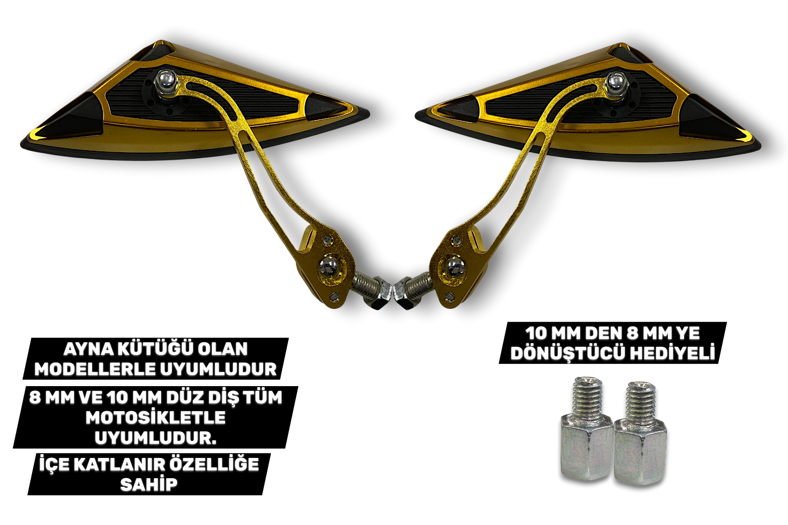AYNA GOLD MODİFİYE 10MM ADAPTÖR 8MM
