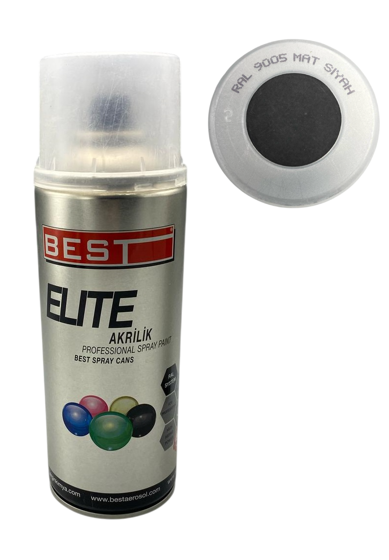 BEST SPREY BOYA 400ML  [ MAT SİYAH ]