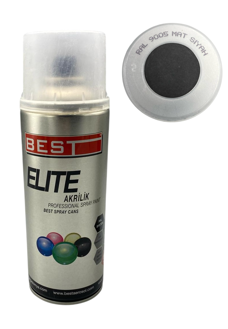 BEST SPREY BOYA 400ML  [ MAT SİYAH ]