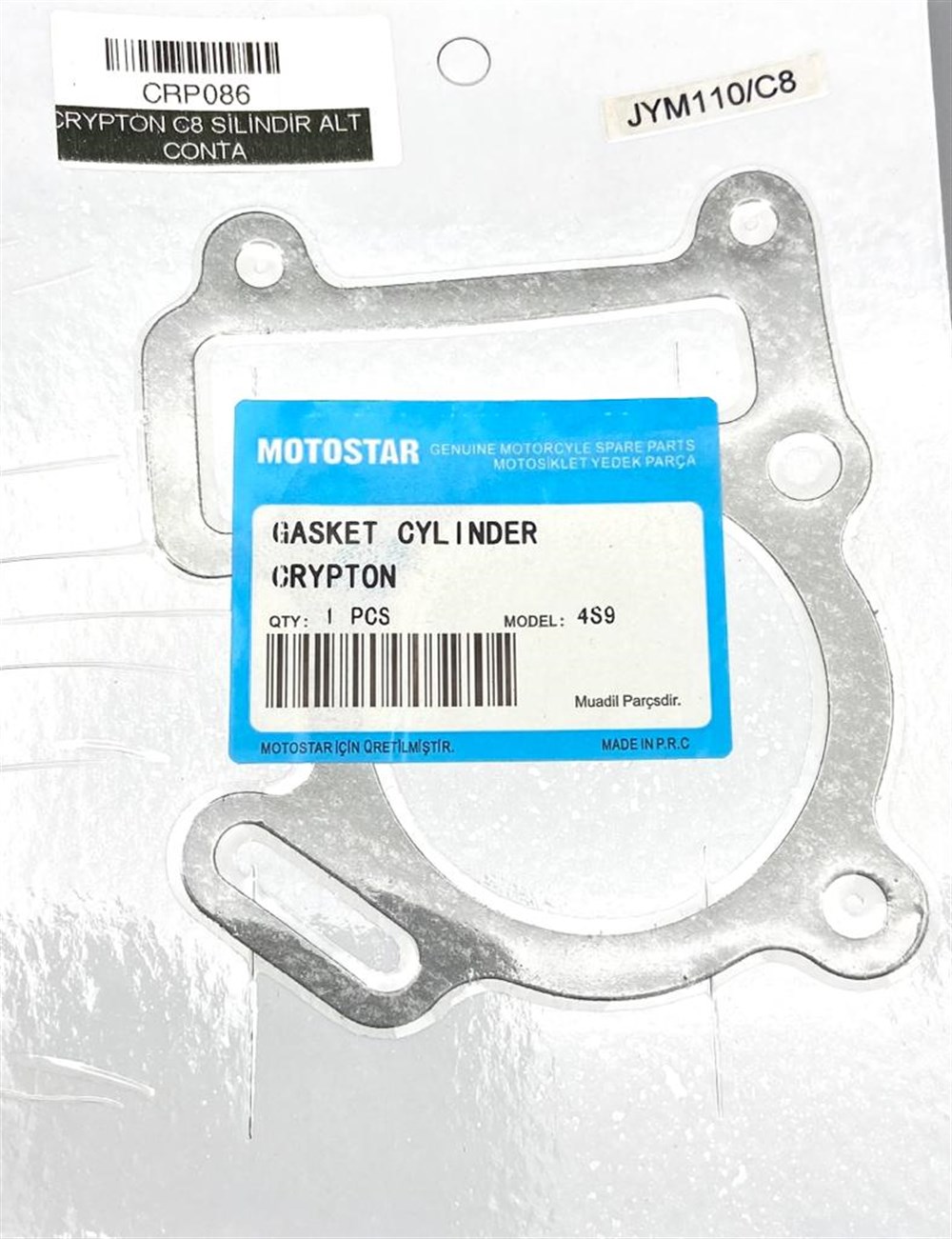 CRYPTON C8 SİLİNDİR ALT CONTA 