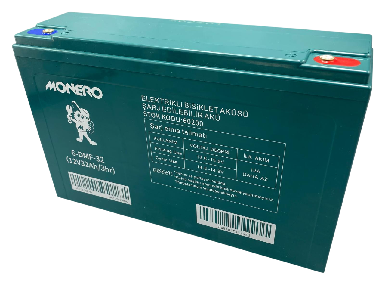 EBİKE 12V 40AH AKÜ ( 267*78*170 mm ) MONERO