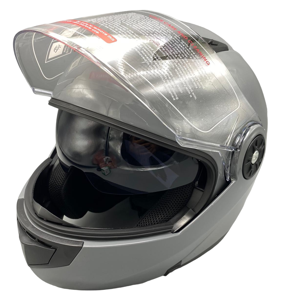 KASK ÇENE AÇILIR GÖZLÜKLÜ  JK 115  [ GREY ]