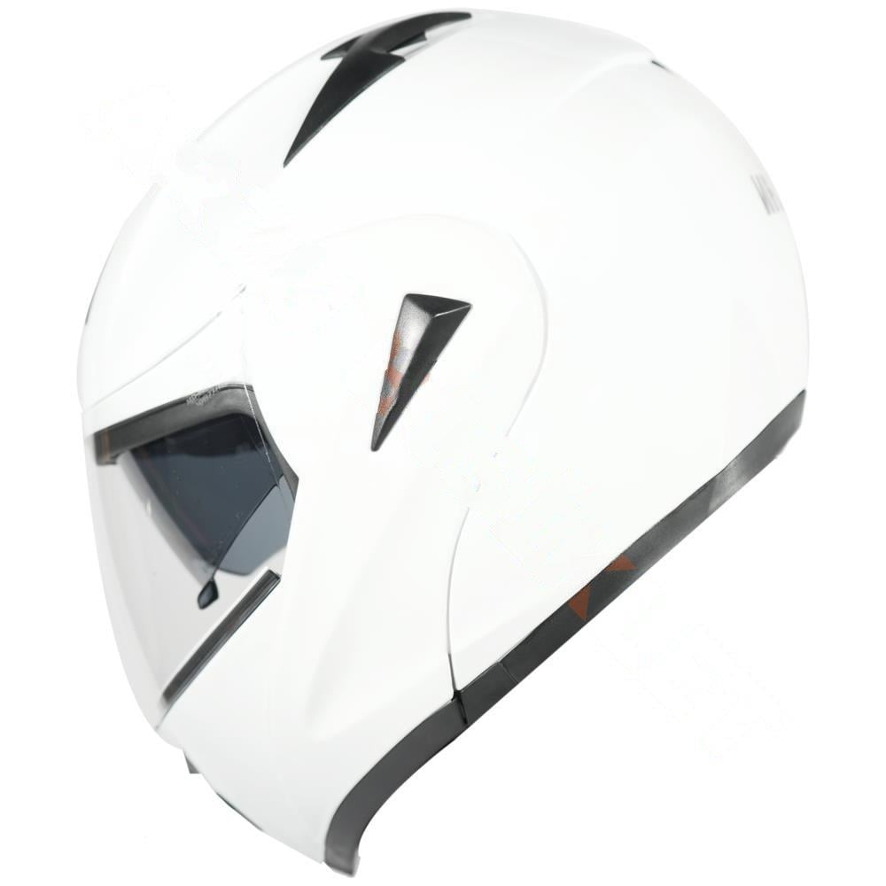 KASK ÇENE AÇILIR GÖZLÜKLÜ  VRT  [ BEYAZ ]