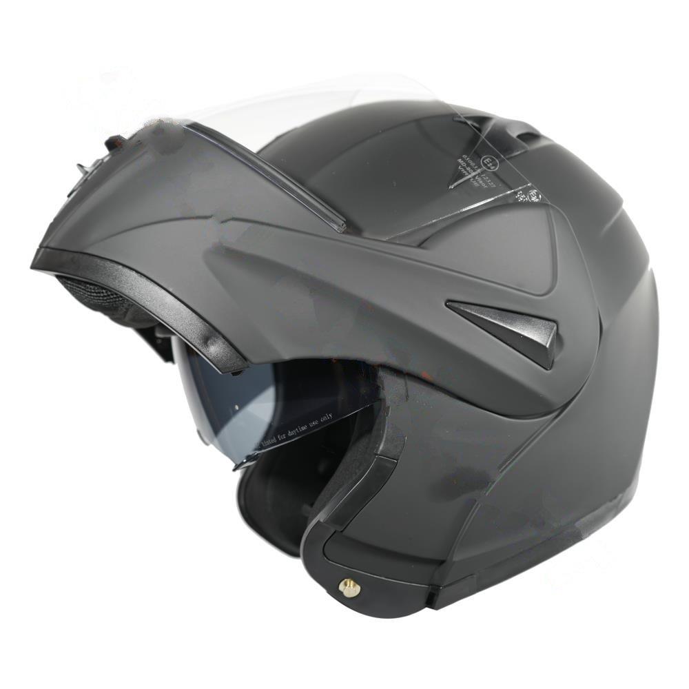 KASK ÇENE AÇILIR GÖZLÜKLÜ  VRT  [ MAT SİYAH ]