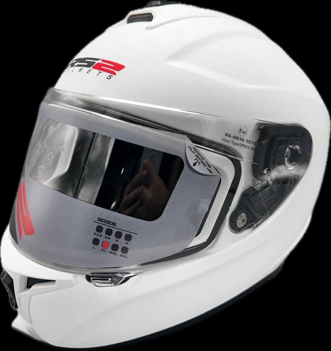 KASK FULL FACE RS 320 MODEL [ WHITE/MATT ] [ CE ]