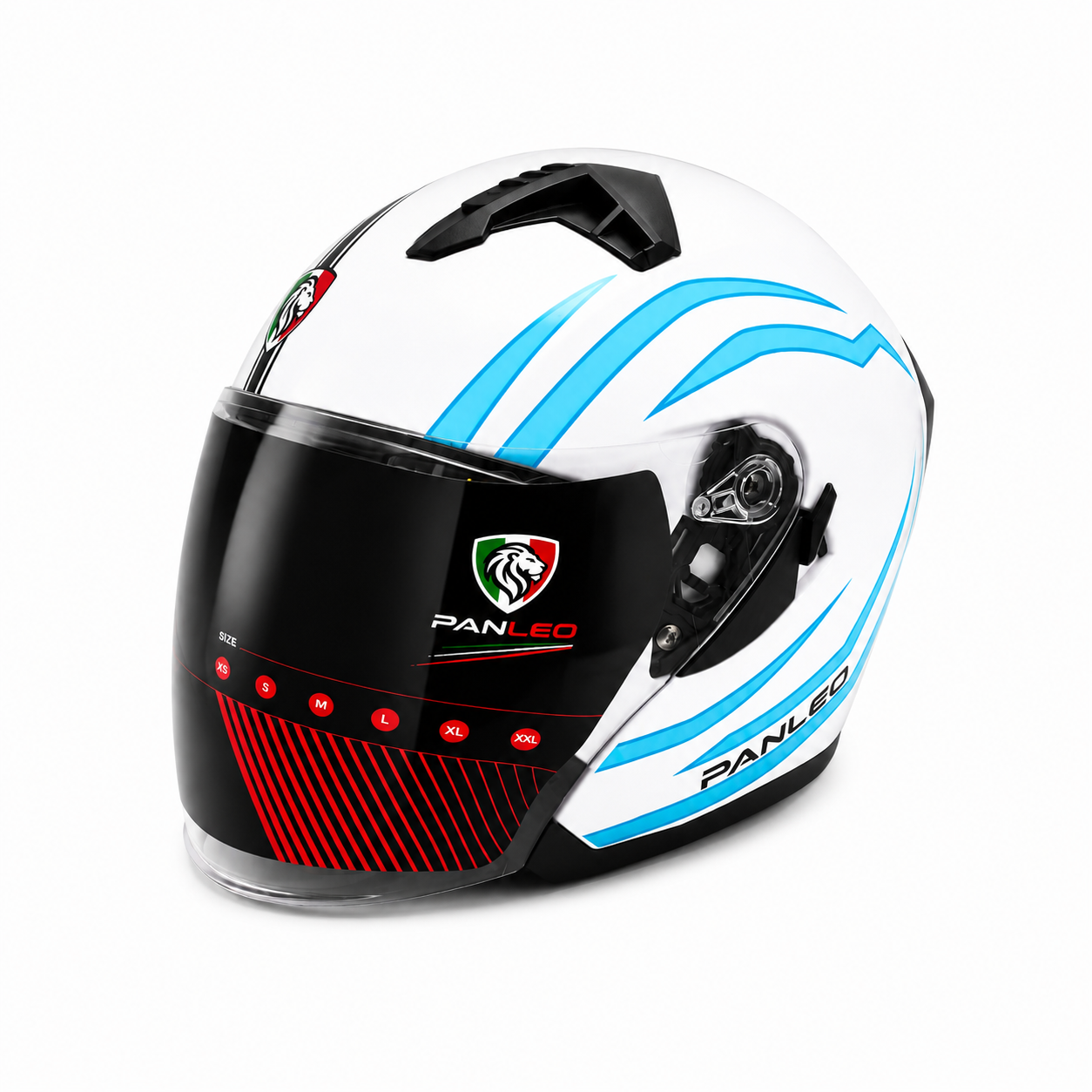 KASK PANLEO H3 528 BEYAZ-BLUE (L)