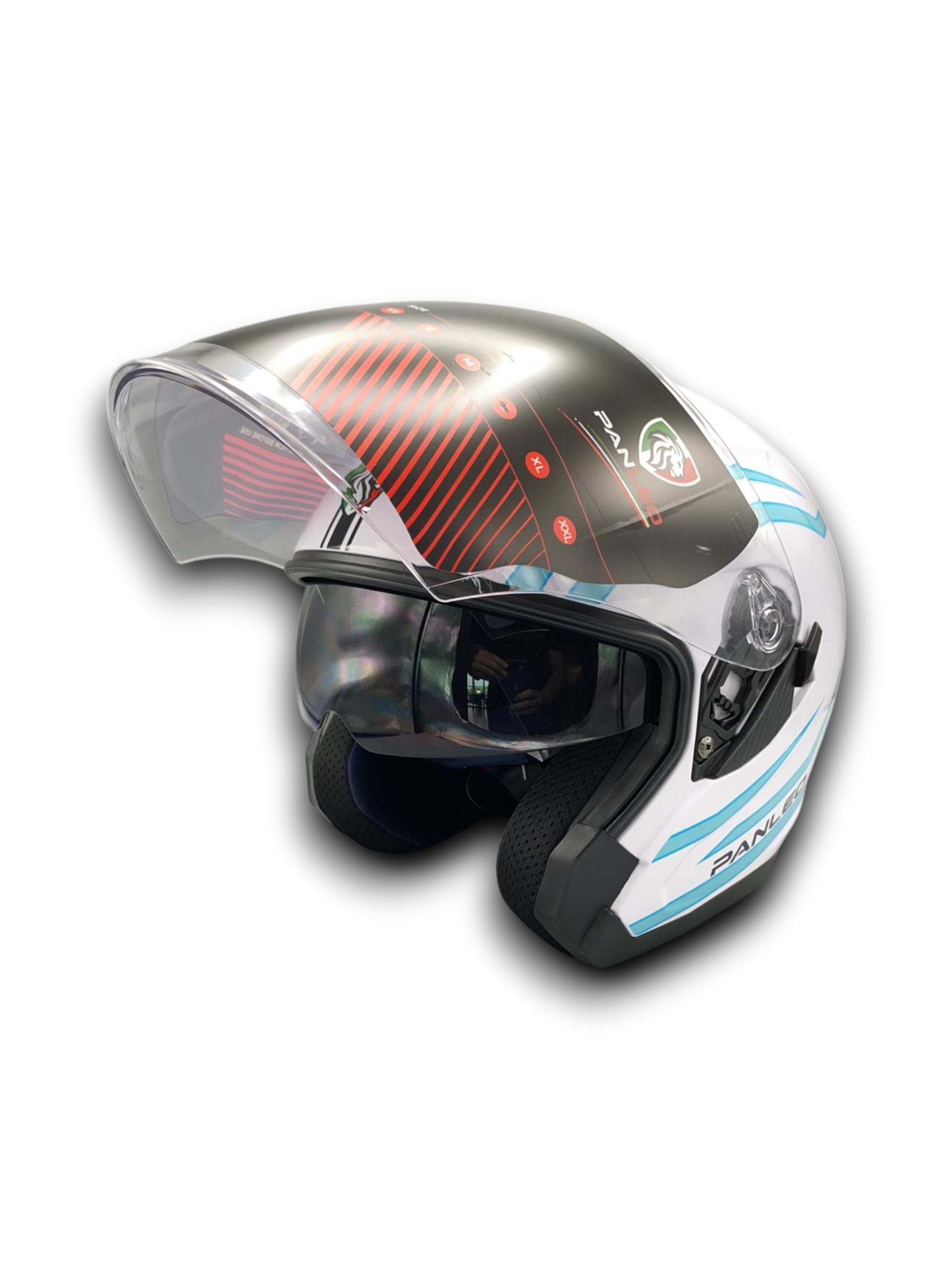 KASK PANLEO H3 528 BEYAZ-BLUE (M)