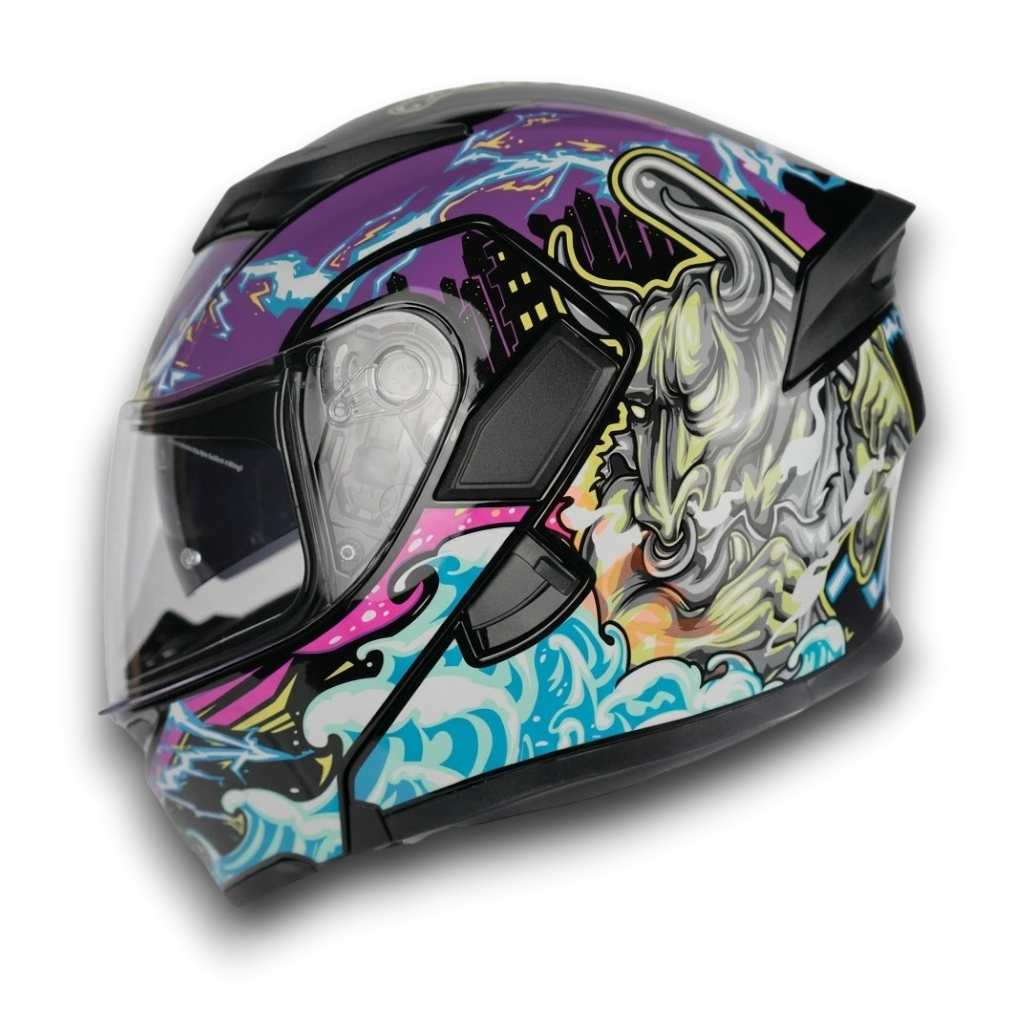 KC - ÇENE AÇILIR  KASK BIG MONSTER  [ XL ]