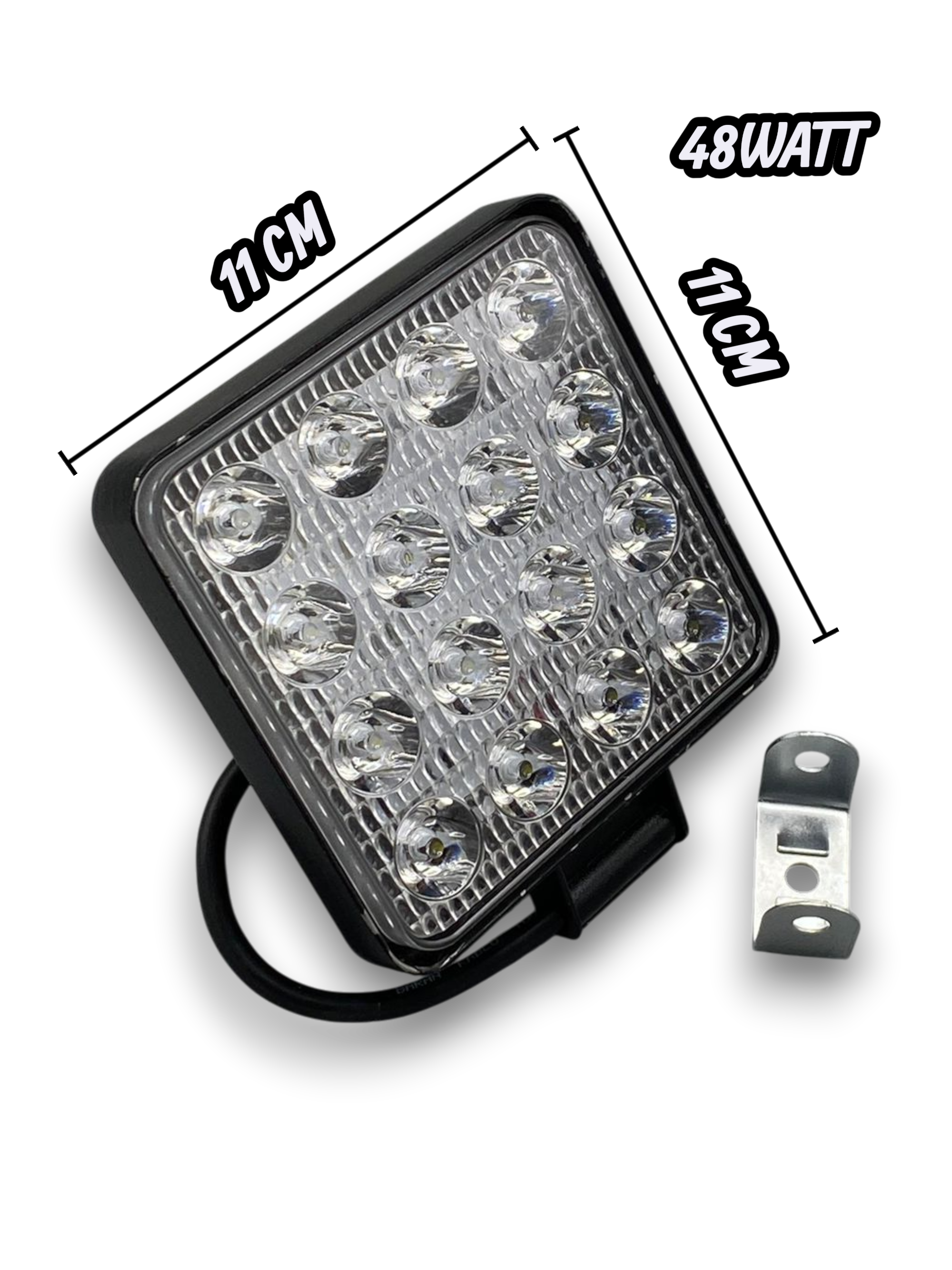 LED FAR YUVARLAK 16 LED 27 WATT