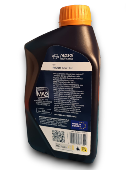 REPSOL  RIDER 10W40 4T ( 1 LT )