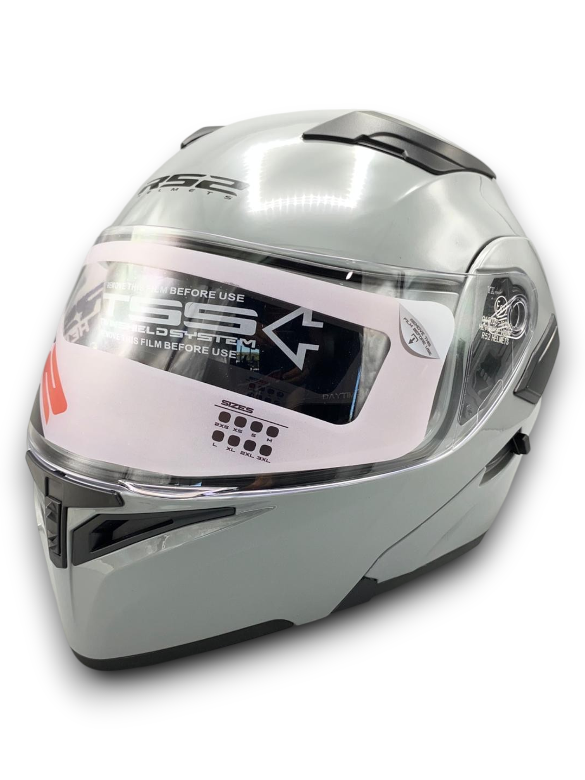 RS2 KASK ÇENE AÇILIR GÜNEŞ VİZÖRLÜ (GLOS GREY) (S)