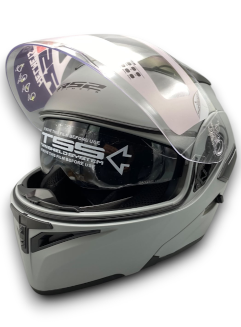 RS2 KASK ÇENE AÇILIR GÜNEŞ VİZÖRLÜ (MAT GREY) (L)